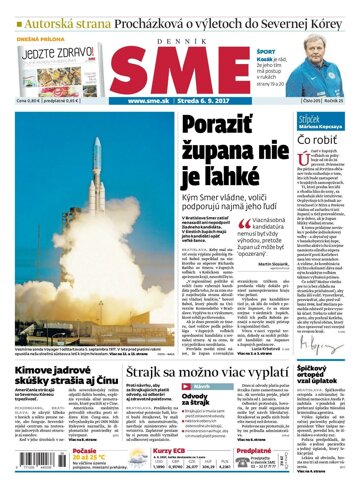 Obálka e-magazínu SME 6.9.2017