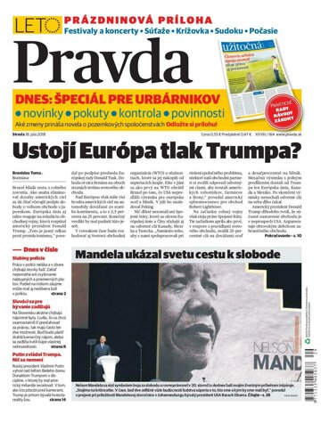 Obálka e-magazínu Pravda 18. 7. 2018