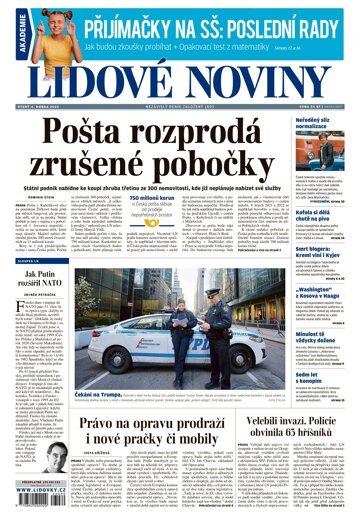 Obálka e-magazínu Lidové noviny 4.4.2023