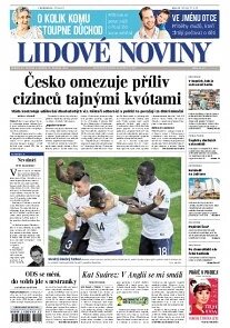 Obálka e-magazínu Lidové noviny 21.6.2014