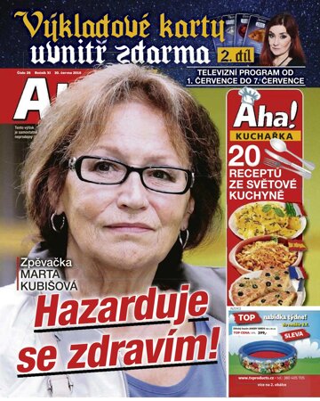 Obálka e-magazínu AHA! Tv - 30.6.2016