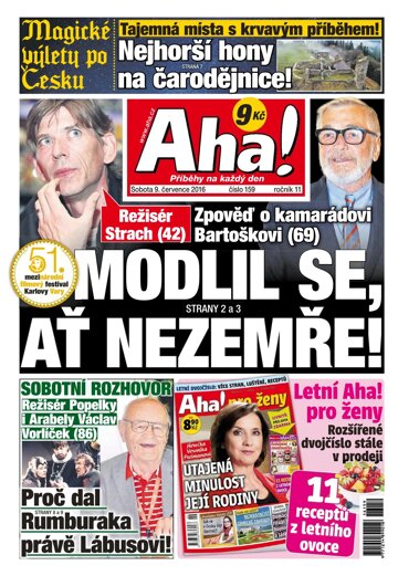 Obálka e-magazínu AHA! 9.7.2016