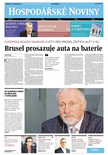 Obálka e-magazínu Hospodářské noviny 214 - 6.11.2017