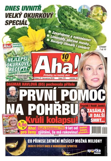 Obálka e-magazínu AHA! 27.7.2018