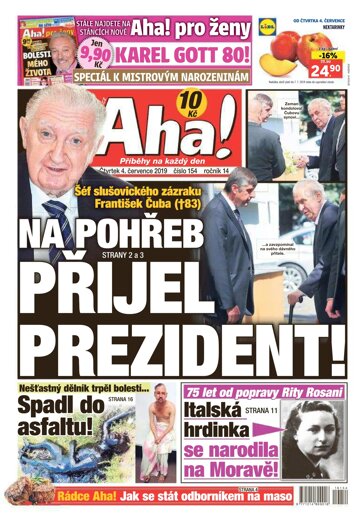 Obálka e-magazínu AHA! 4.7.2019