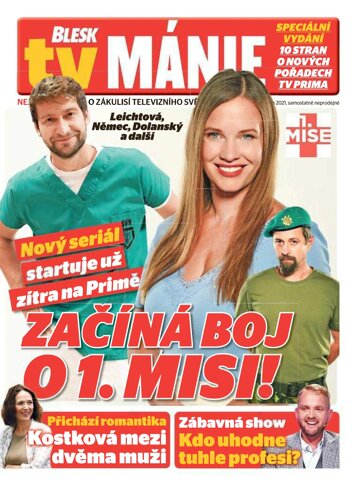 Obálka e-magazínu Blesk Tv manie 28.8.2021