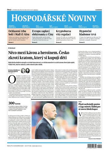 Obálka e-magazínu Hospodářské noviny 221 - 15.11.2022