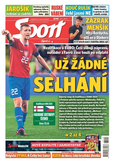 Obálka e-magazínu Sport 17.6.2023