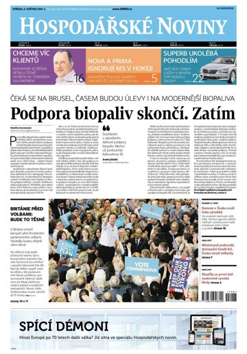 Obálka e-magazínu Hospodářské noviny 087 - 6.5.2015