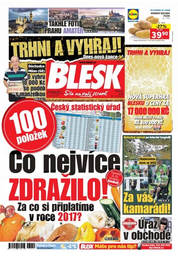 Obálka e-magazínu Blesk 23.1.2017