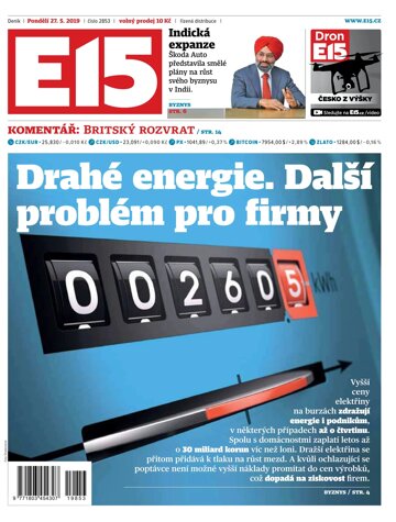 Obálka e-magazínu E15 27.5.2019