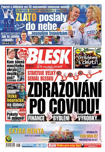 Obálka e-magazínu Blesk 2.8.2021