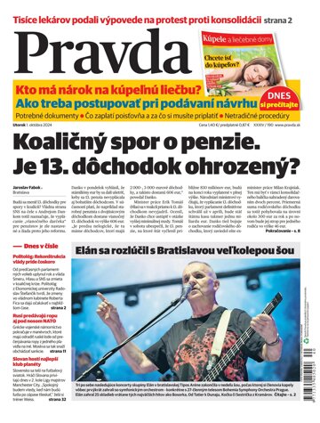 Obálka e-magazínu Pravda 1. 10. 2024