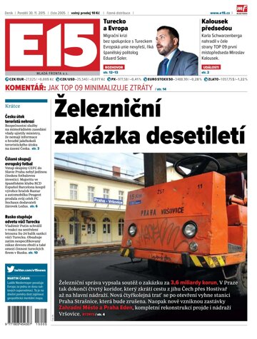 Obálka e-magazínu E15 30.11.2015