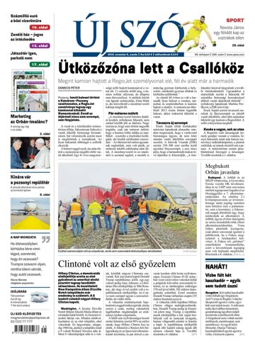 Obálka e-magazínu Új Szó 9.11.2016