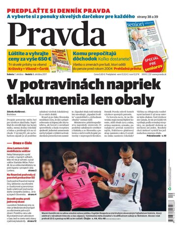 Obálka e-magazínu Pravda 7. 10. 2017