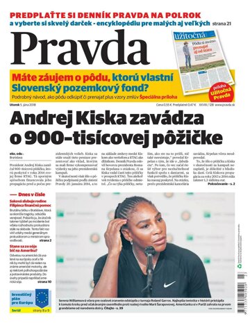 Obálka e-magazínu Pravda 5. 6. 2018