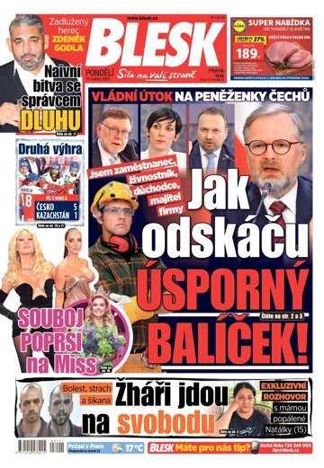 Obálka e-magazínu Blesk 15.5.2023