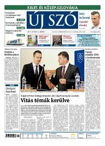 Obálka e-magazínu Új Szó 8.10.2014