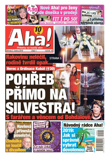 Obálka e-magazínu AHA! 2.1.2019