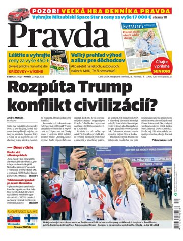 Obálka e-magazínu Pravda 11. 5. 2019