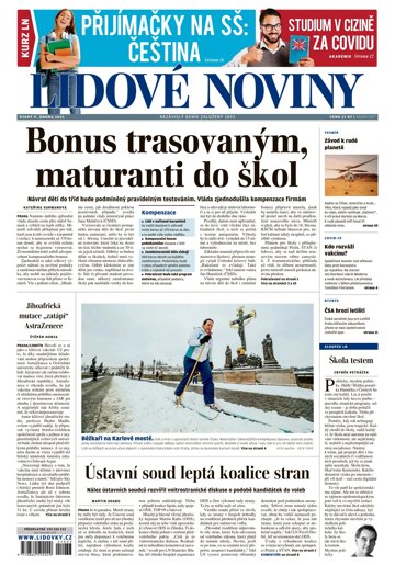 Obálka e-magazínu Lidové noviny 9.2.2021