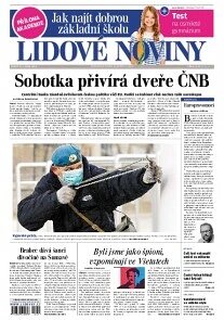 Obálka e-magazínu Lidové noviny 21.1.2014