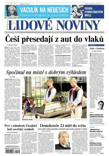 Obálka e-magazínu Lidové noviny 15.6.2015