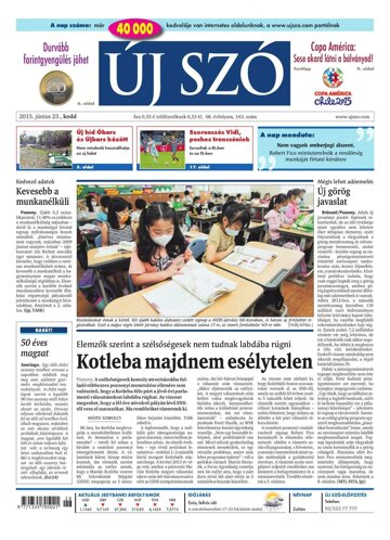 Obálka e-magazínu Új Szó 23.6.2015