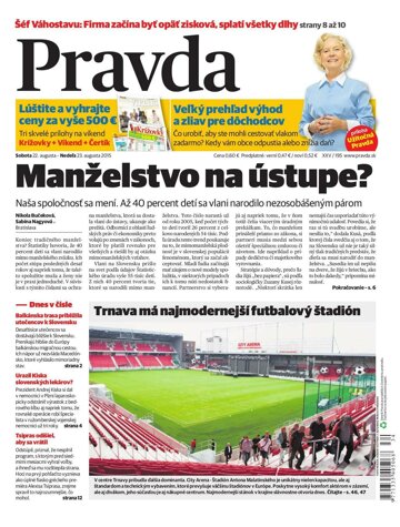 Obálka e-magazínu Pravda 22. 8. 2015