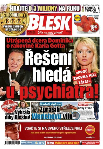 Obálka e-magazínu Blesk 9.11.2015