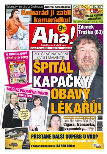 Obálka e-magazínu AHA! 8.6.2016