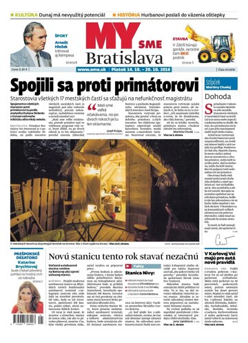 Obálka e-magazínu SME MY Bratislava 14.10.2016