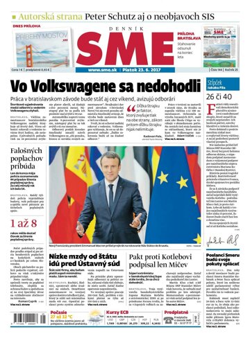 Obálka e-magazínu SME 23.6.2017