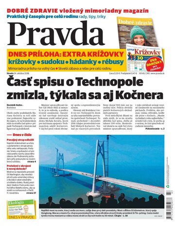 Obálka e-magazínu Pravda 24. 10. 2018