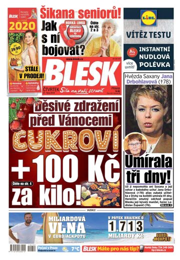 Obálka e-magazínu Blesk 31.10.2019