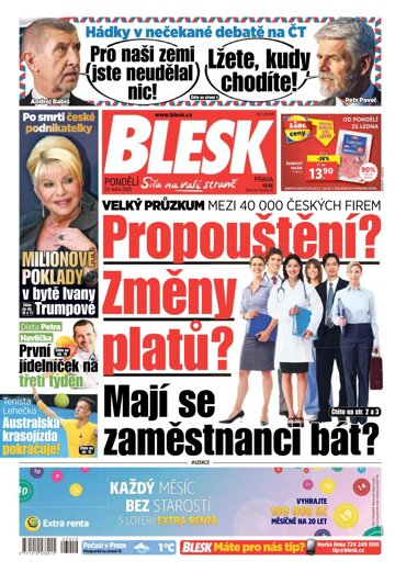 Obálka e-magazínu Blesk 23.1.2023