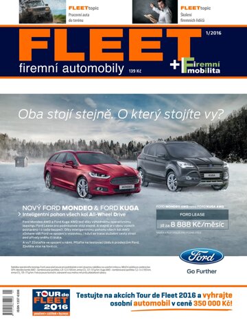 Obálka e-magazínu FLEET firemní automobily 1/2016