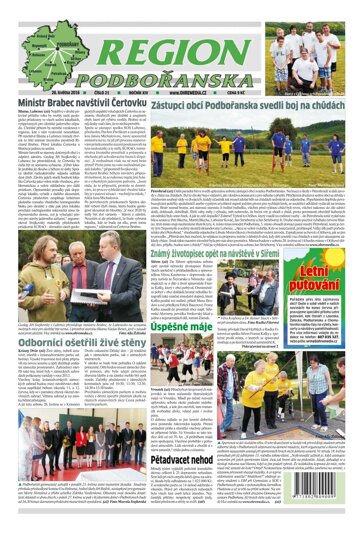 Obálka e-magazínu Region Podbořanska 21/2016