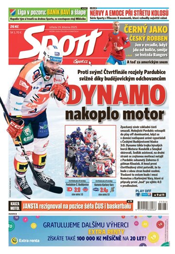 Obálka e-magazínu Sport 19.3.2025