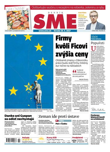 Obálka e-magazínu SME 10.5.2017