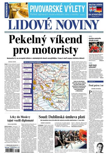 Obálka e-magazínu Lidové noviny 27.7.2017