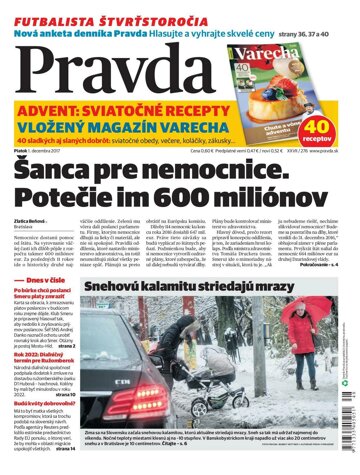 Obálka e-magazínu Pravda 1. 12. 2017