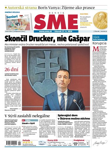 Obálka e-magazínu SME 17.4.2018