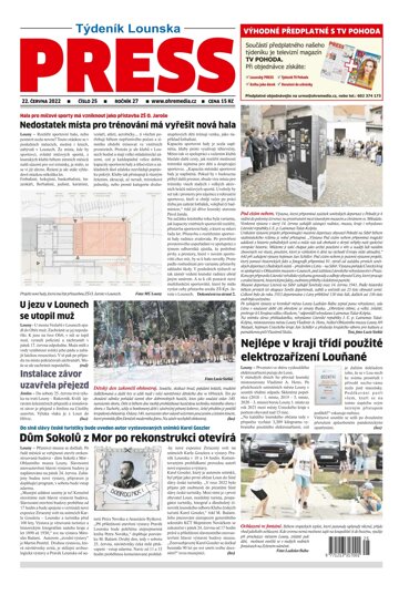 Obálka e-magazínu Lounský press 25/2022