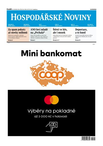 Obálka e-magazínu Hospodářské noviny 224 - 18.11.2024