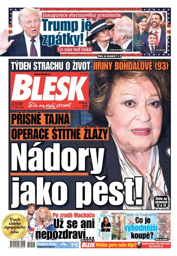 Obálka e-magazínu Blesk 21.1.2025