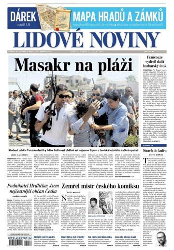 Obálka e-magazínu Lidové noviny 27.6.2015