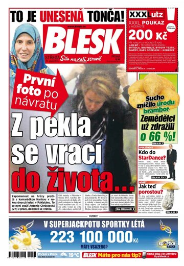 Obálka e-magazínu Blesk 19.8.2015