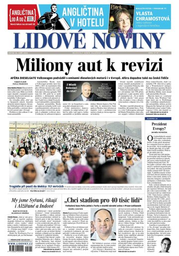 Obálka e-magazínu Lidové noviny 25.9.2015